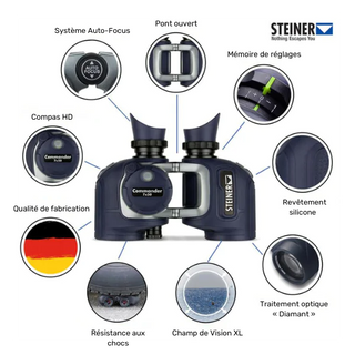 Jumelles Steiner Commander 7X50 avec compas